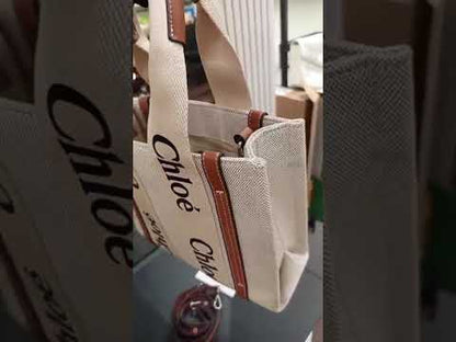 C-H-L-O-È Woody Mini Tote Women Bag in Linen – Compact Luxury