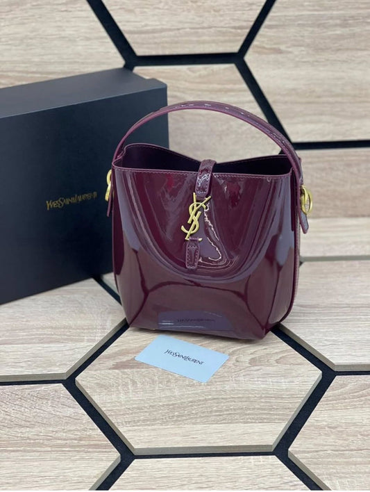 YSL Saint Laurent – Le 37 Bucket Bag (Purple)