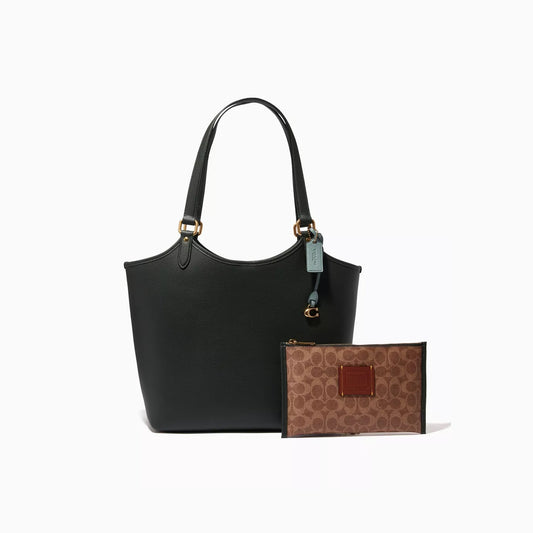 C-O-A-C-H Day Tote Women Bag 2PC Set – Black Edition