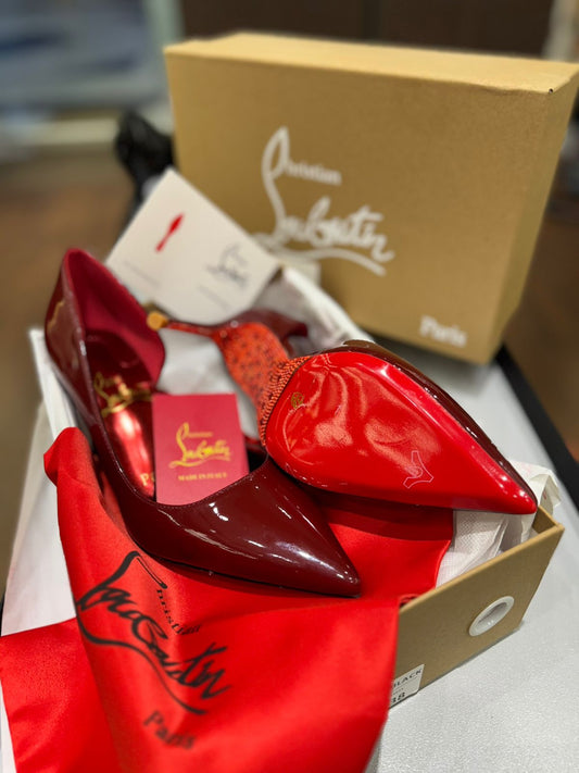 CHRISTIAN LOUBOUTIN IRIZA PUMPS – Women Heels | Premium Imported Patent Leather (Red)