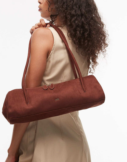 J-W P-E-I Nova Shoulder Bag – Premium Faux Suede Women Shoulder Bag (Rust)