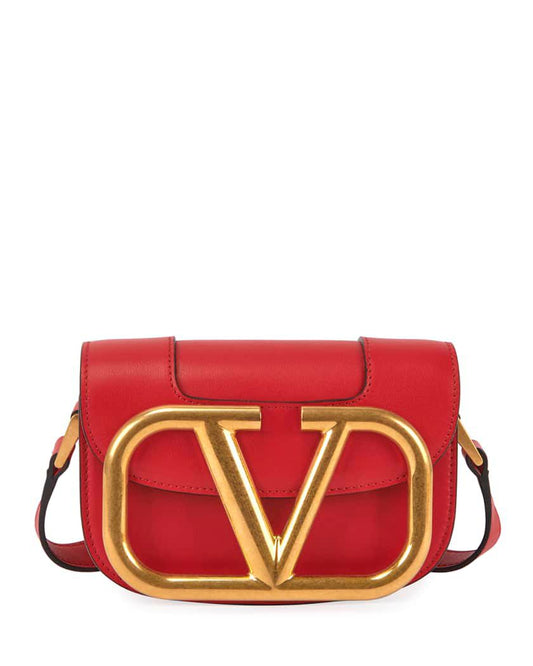 V-a-l-e-n-t-i-n-o Garavani Supervee Small Women Bag (Red)