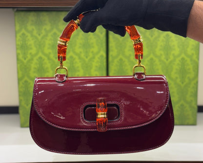 GUCCI BAMBOO 1947 – Women Top Handle Bag (Red)