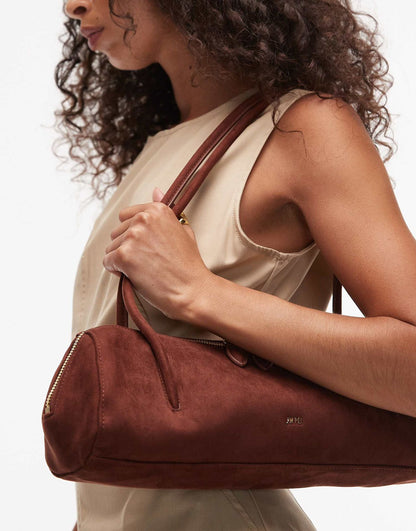 J-W P-E-I Nova Shoulder Bag – Premium Faux Suede Women Shoulder Bag (Rust)