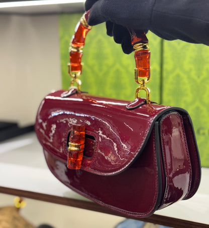 GUCCI BAMBOO 1947 – Women Top Handle Bag (Red)