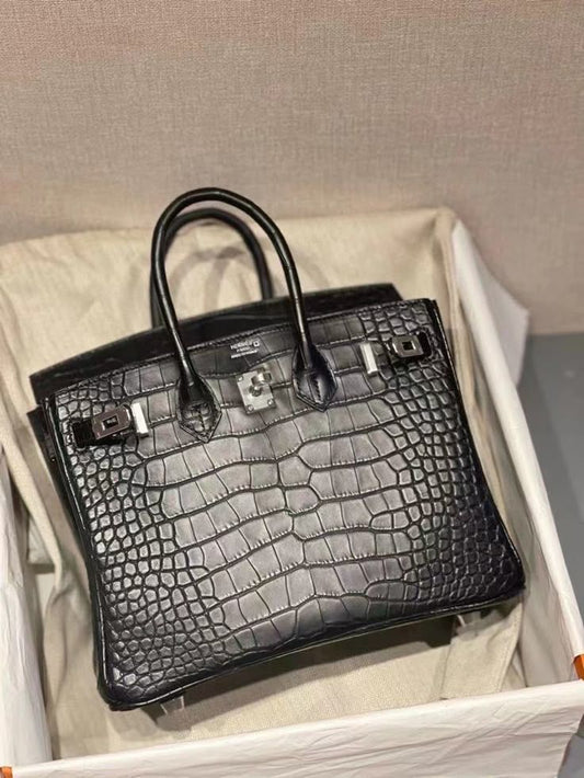 H-E-R-M-È-S Himalayan Birkin – Iconic Luxe Women Bag (Black)