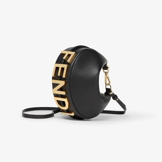 F-E-N-D-I Fendigraphy Hobo Women Bag – Statement Curve Edition (Black)