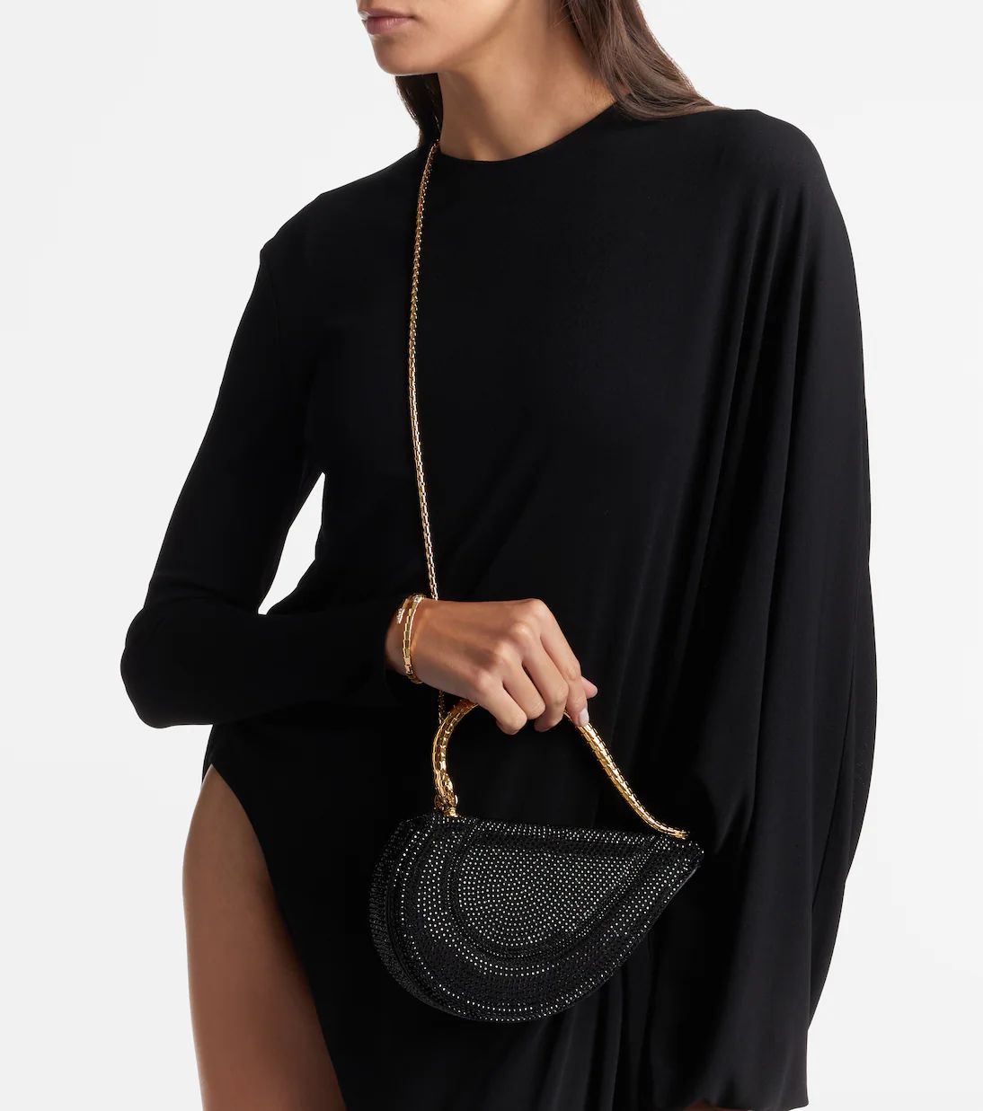 BVLGARI SERPENTI CUORE 1968 – Women Bag | Luxury Top Handle & Crossbody (Black/Silver)