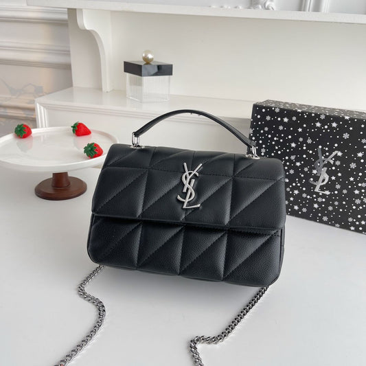 SAINT LAURENT JAMIE 4.3 MINI – Women Bag (Silver Black)