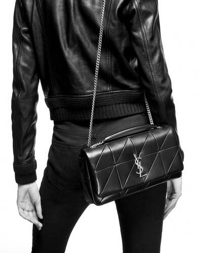 SAINT LAURENT JAMIE 4.3 MINI – Women Bag (Silver Black)
