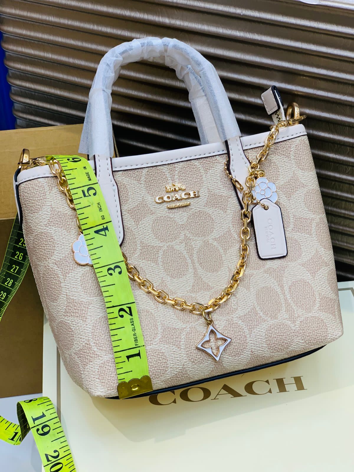 C-O-A-C-H City Mini Women Bag – New Design Official Model (Off White Pink)