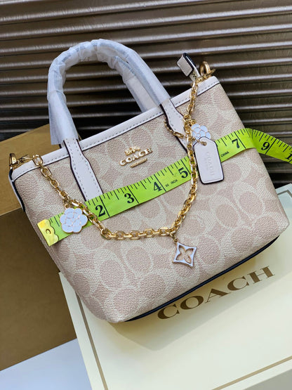 C-O-A-C-H City Mini Women Bag – New Design Official Model (Off White Pink)