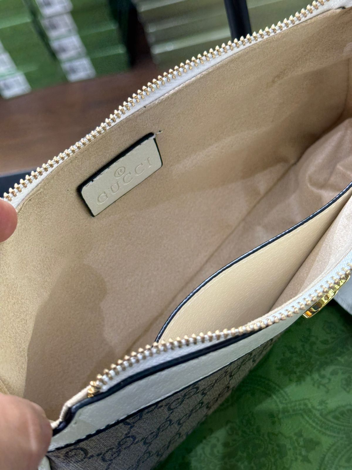 GUCCI OPHIDIA SMALL BAG – Women Bag (Black Beige)