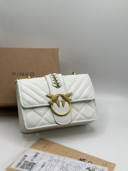 P-I-N-K-O CROSSBODY DESIGNER – Women Bag (White)