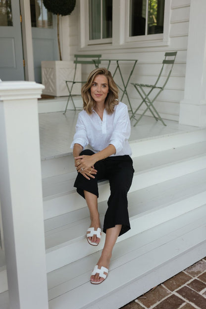 HERMES Oran Women Sandals – Imported Premium Flat Slippers (White)