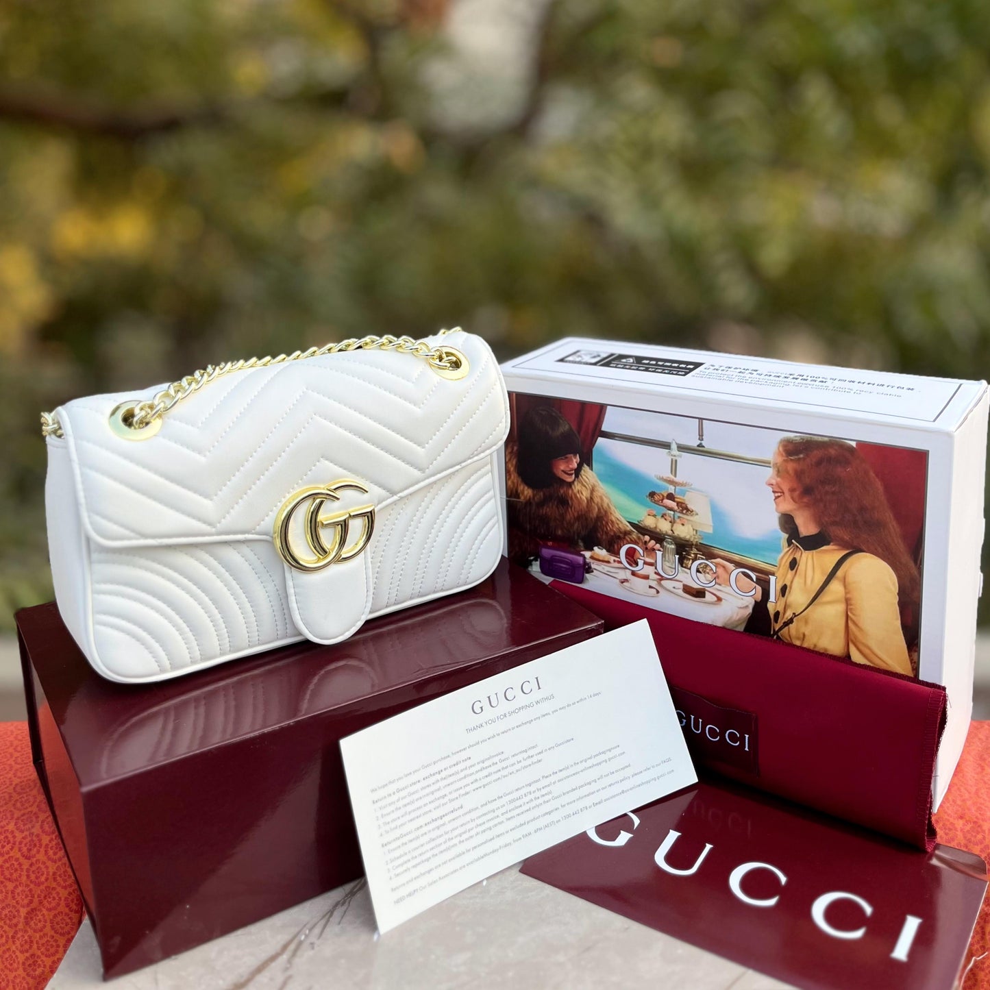 GUCCI Marmont – Master Quality Women Bag (White)