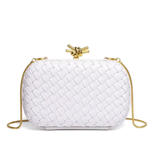 Bottega Veneta Knot Clutch – Premium Quality (White)