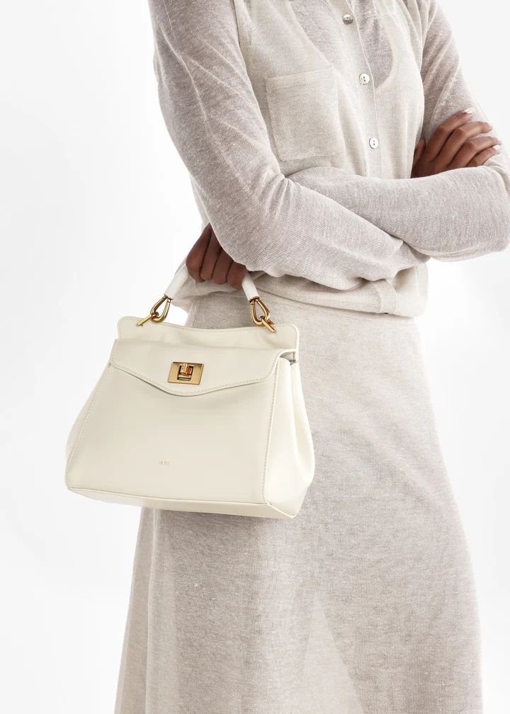 JW PEI Lucia Classic Top Handbag – Premium Women Bag (White)