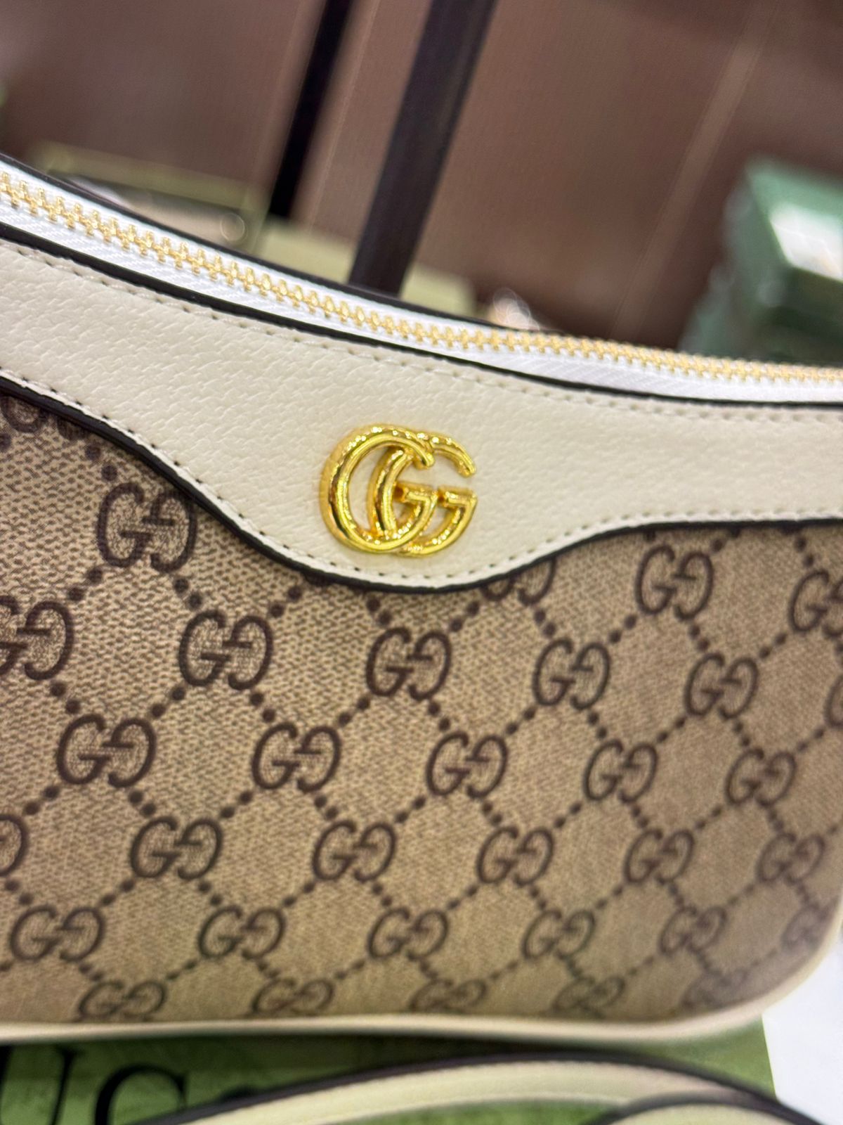 GUCCI OPHIDIA SMALL BAG – Women Bag (Off White Beige)