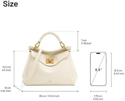 JW PEI Lucia Classic Top Handbag – Premium Women Bag (White)