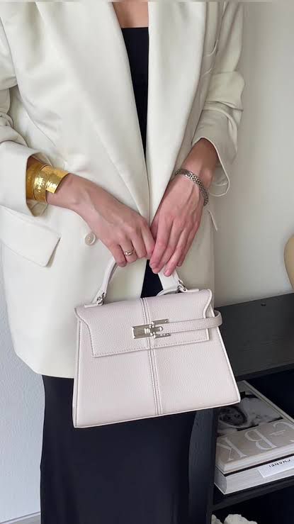 JW PEI ELISE TOP HANDLE – Women Bag | Crossbody with Long Belt | Premium Quality (White)