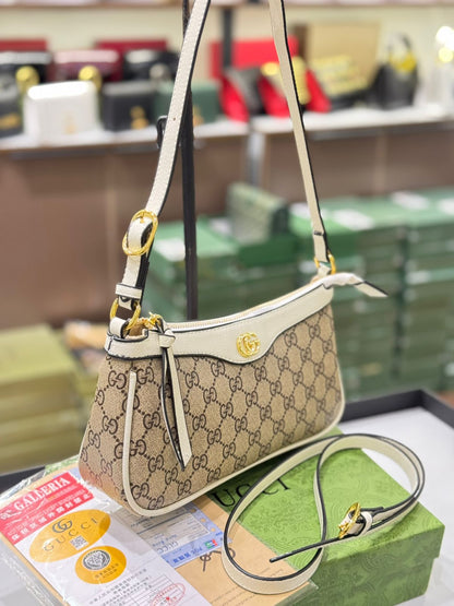 GUCCI OPHIDIA SMALL BAG – Women Bag (Off White Beige)