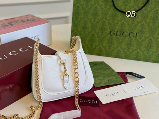 GUCCI JACKIE NOTTE MINI – Women Shoulder Bag (White)
