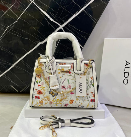A-L-D-O Premium Handbags Women Bag – (White Design B)
