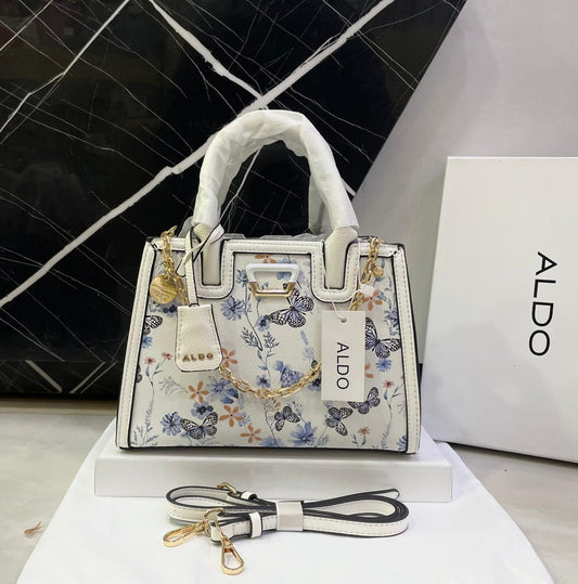 A-L-D-O Premium Handbags Women Bag – (White Design A)