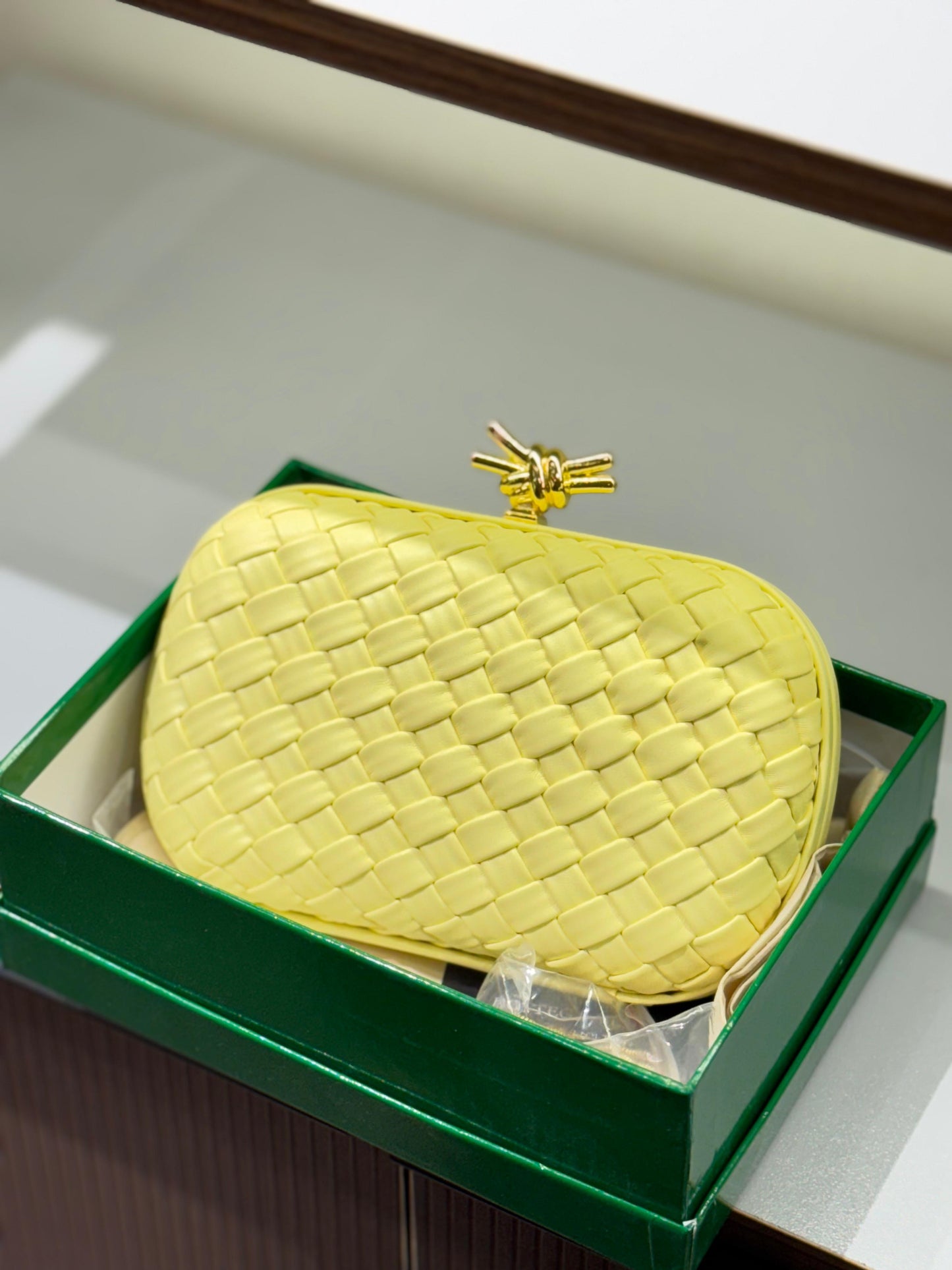 Bottega Veneta Knot Clutch – Premium Quality (Yellow)